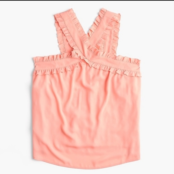 J. Crew Tops - J. Crew Drapey Wrap Front top in a peach color